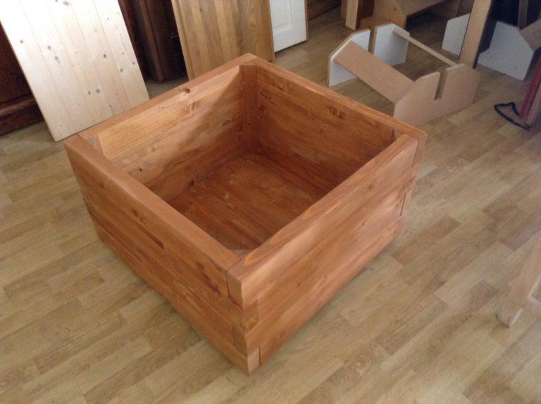 Ghiveci din lemn masiv 100×40 cm