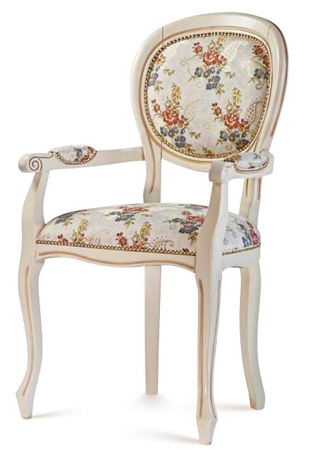 Scaun Oval Liscia cu Brate