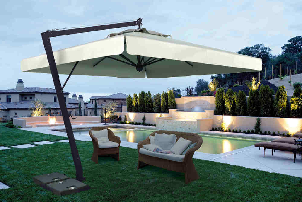 Umbrela Aluminiu Brat Lateral - Brat Lateral 3,5x3,5 m
