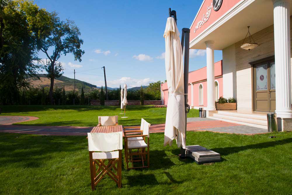 Umbrela Aluminiu Retractabila - Brat Lateral 3x3 m