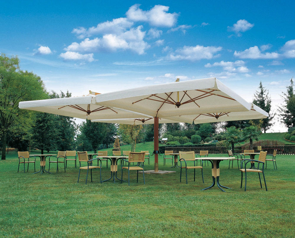 Umbrela Lemn Poker - 4 Brate 7x7 m 