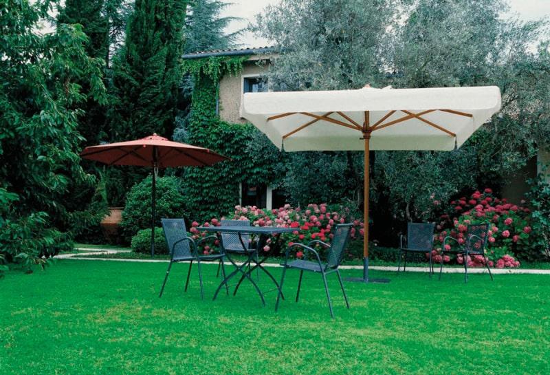 Umbrela Lemn Standard Pătrată 3×3 m