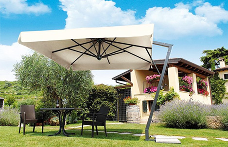 Umbrele terasa aluminiu cu brat lateral